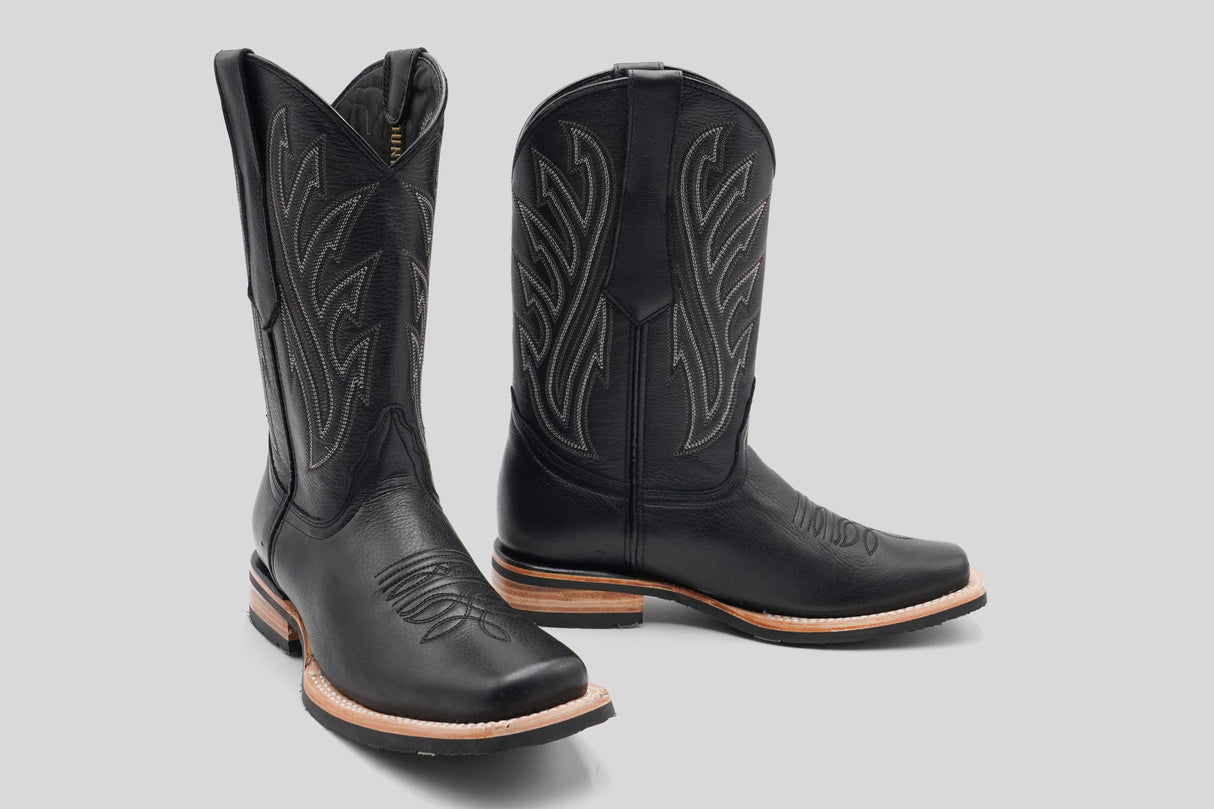 Grisly - Black - Rodeo Toe (E411-26)