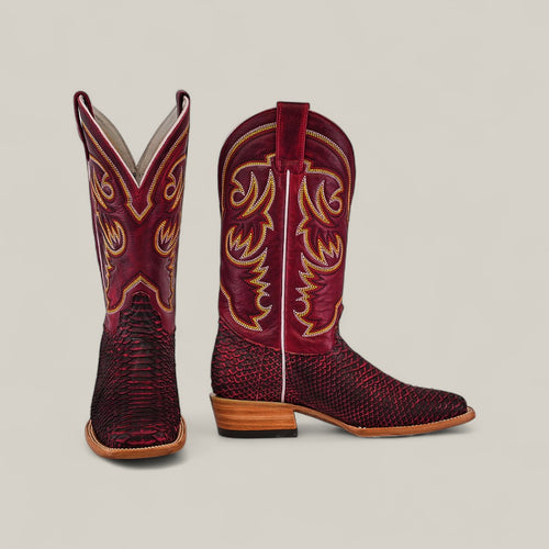 Wild - Cherry Nobuck - Square Toe