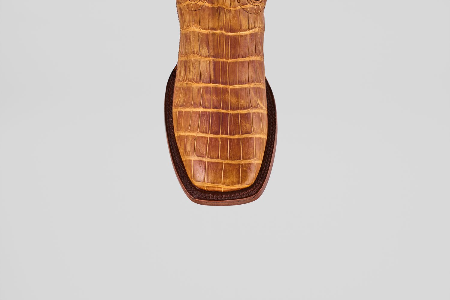 Exotic Alligator Tail - Honey - Square Toe