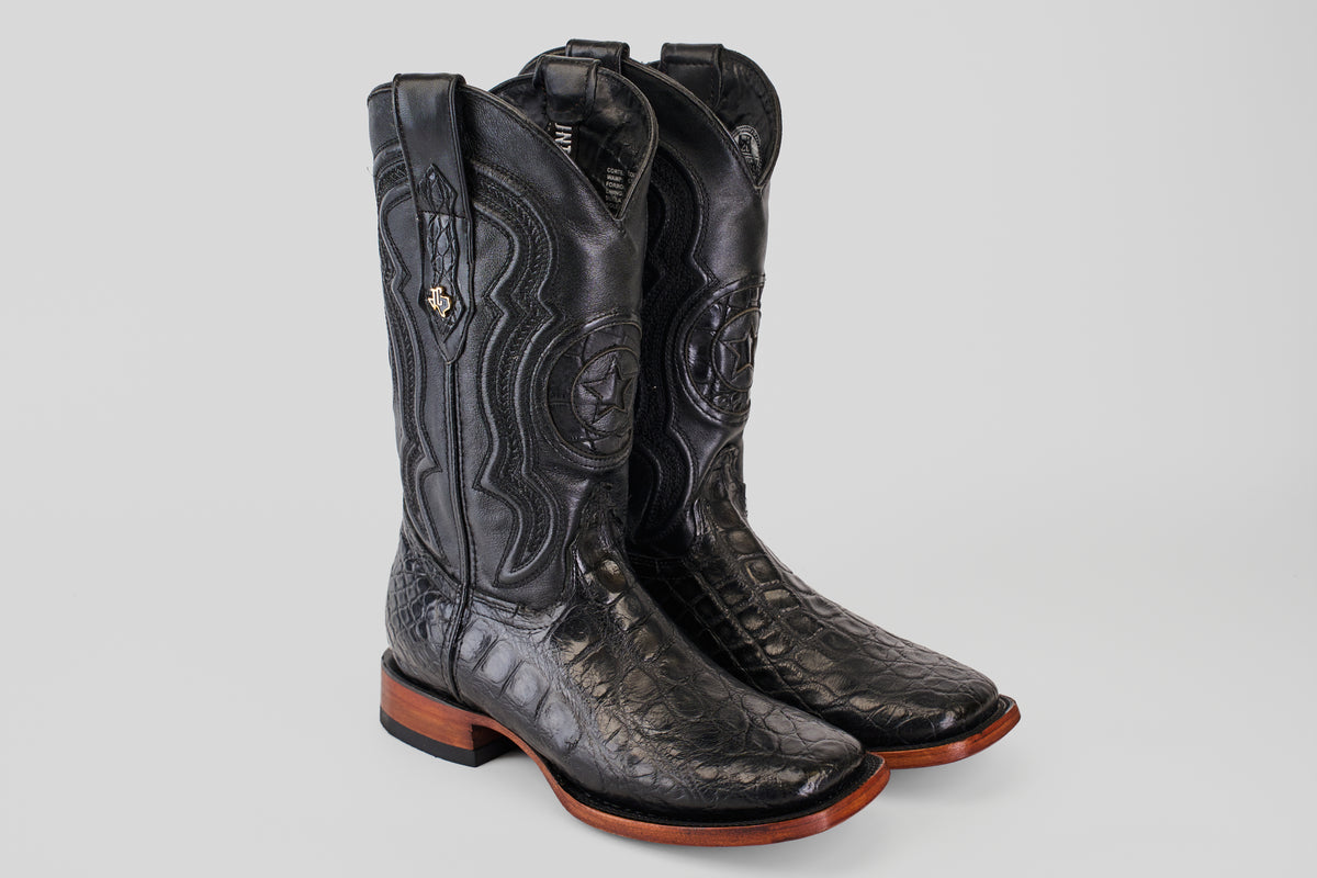 Exotic Alligator - Black - Square Toe
