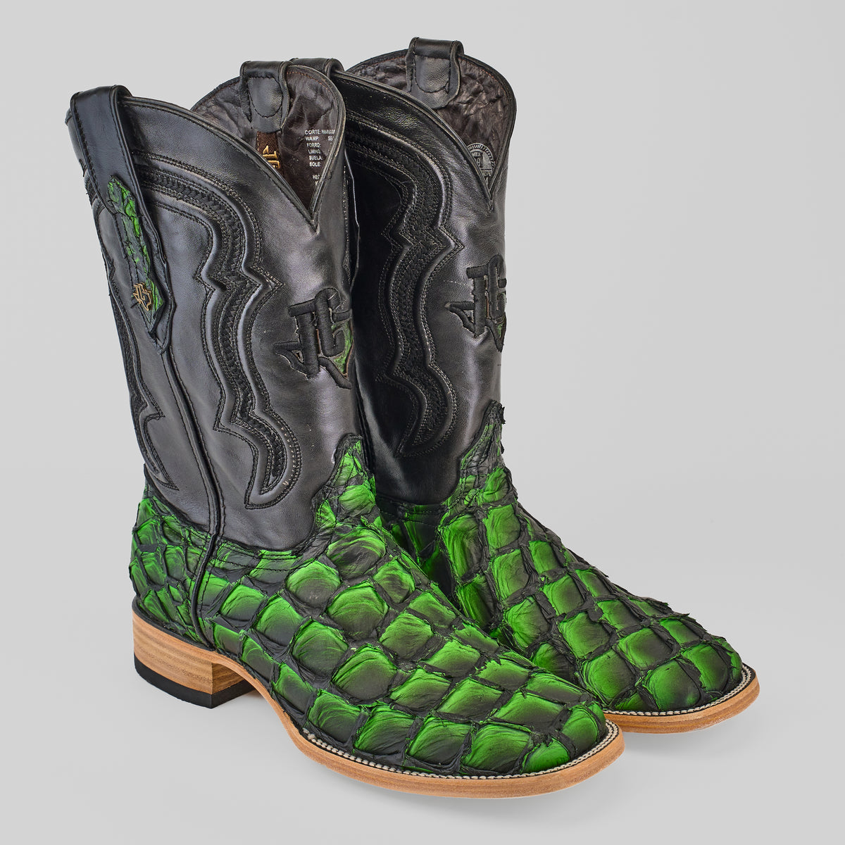 Black and Green Men\'s Boots Jungle Combat Boots Shoes Mens Size 8R Black Green Military  main image 4