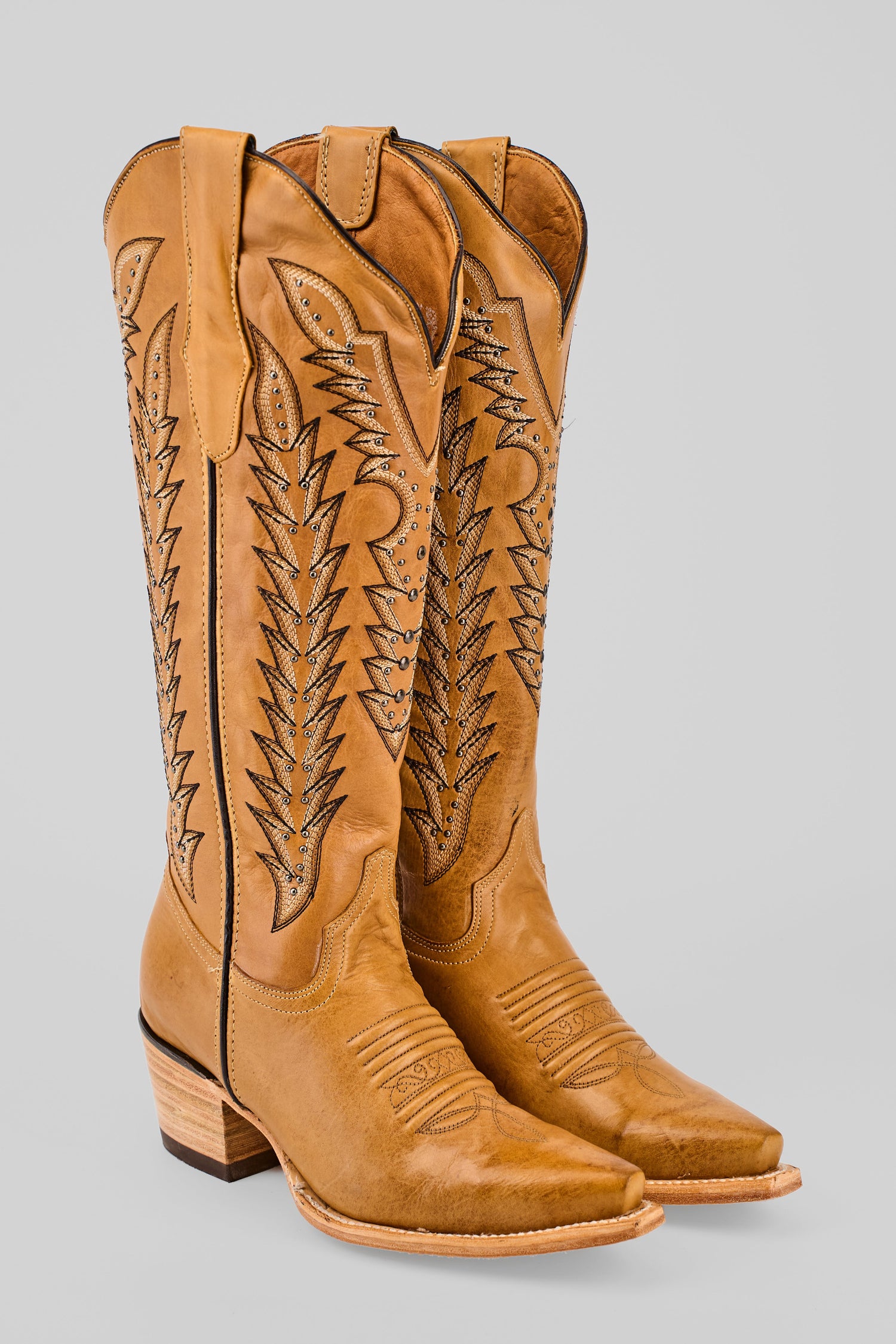 Alana Gold - Tall Shaft - Snip Toe