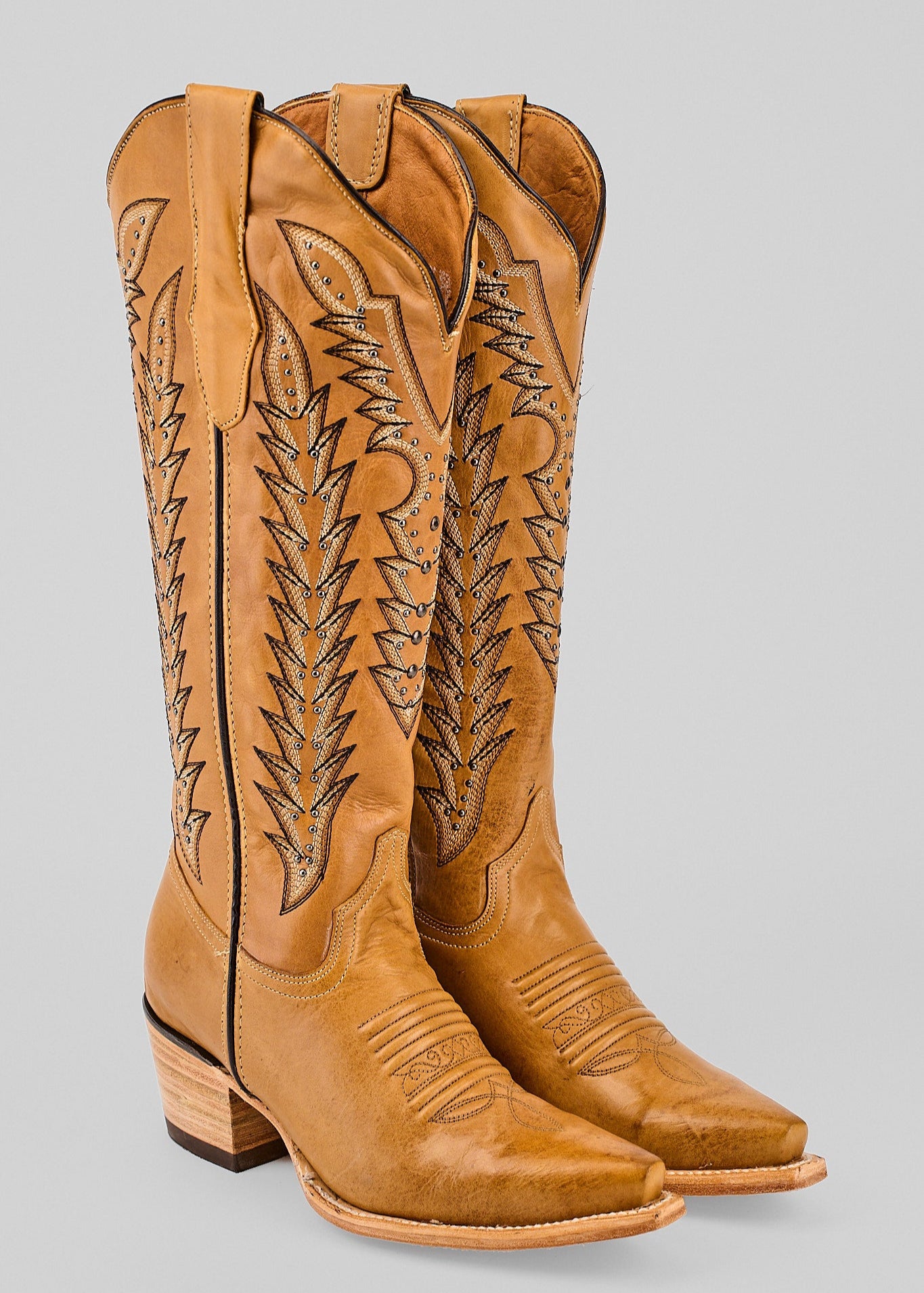 Alana Gold - Tall Shaft - Snip Toe