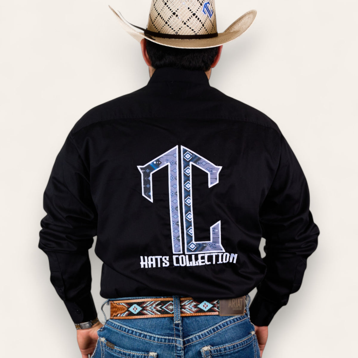 TC Hats - Black Blue Aztec