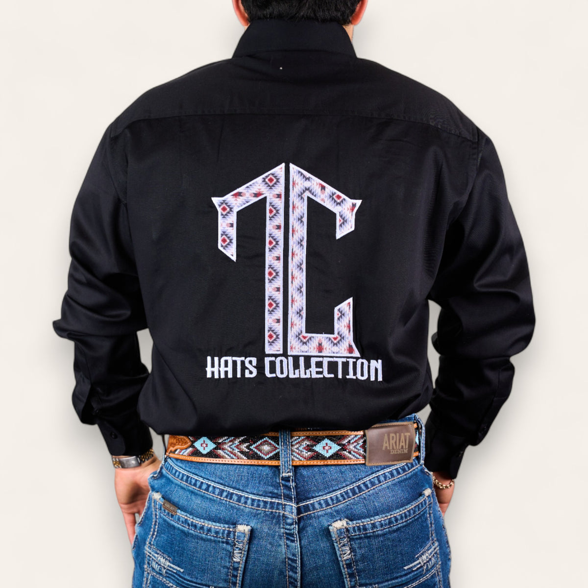 TC Hats - Black Red Aztec
