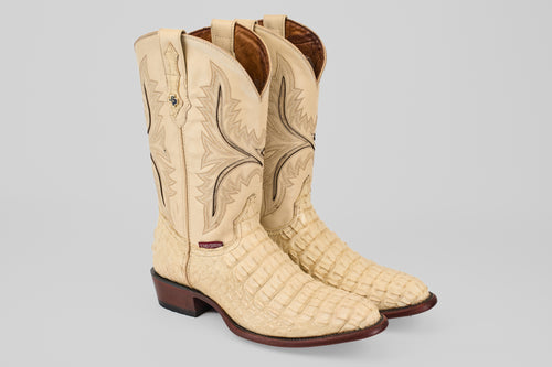 Rhodes HornBack - Bone - Round Toe