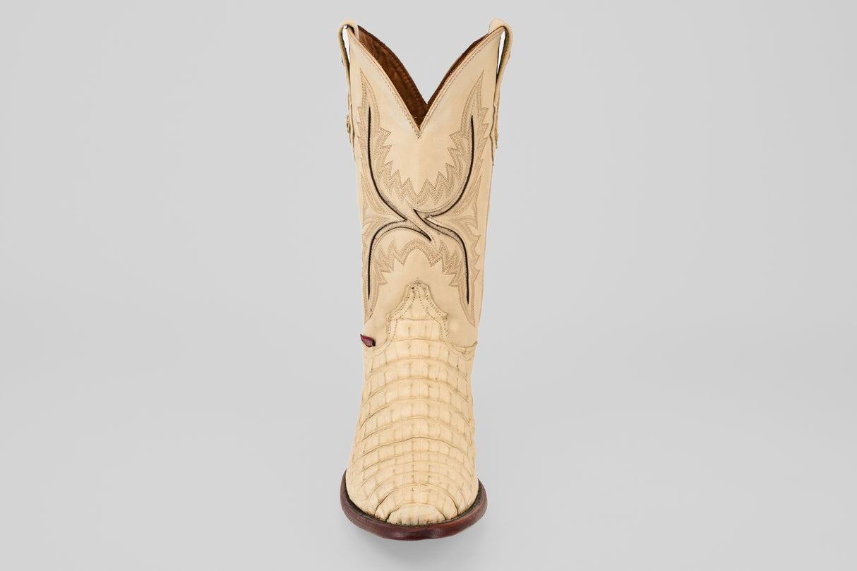 Rhodes HornBack - Bone - Round Toe