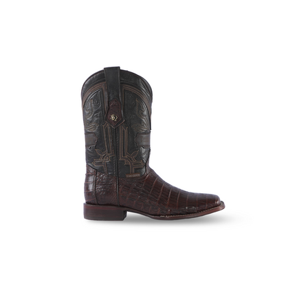 Promo Texas Country Exotic Boot Caiman Belly Tabac Fonseca 57H Toe