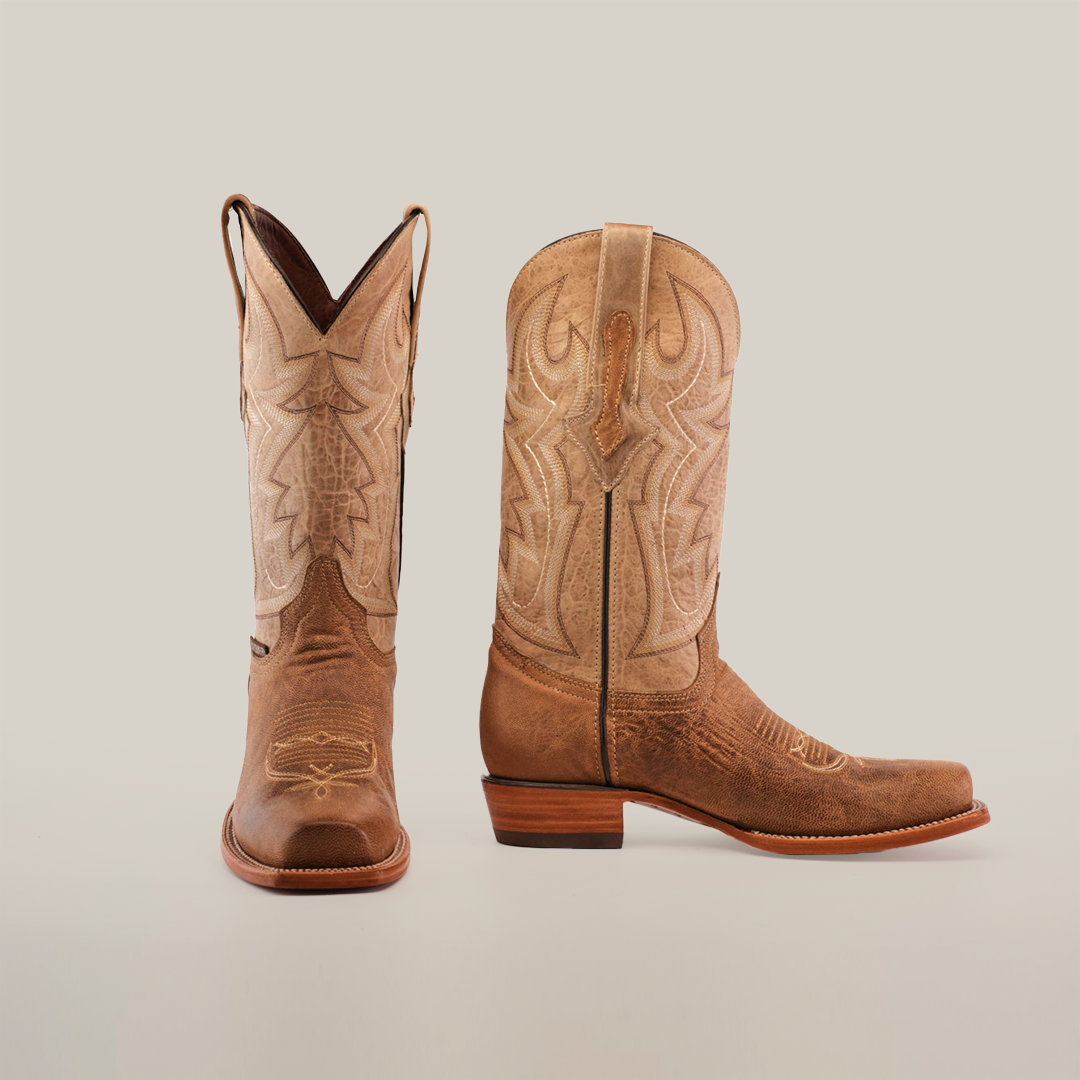 Sierra Fawn Cowboy Boots - Narrow Square Toe (E906) 8.5 US