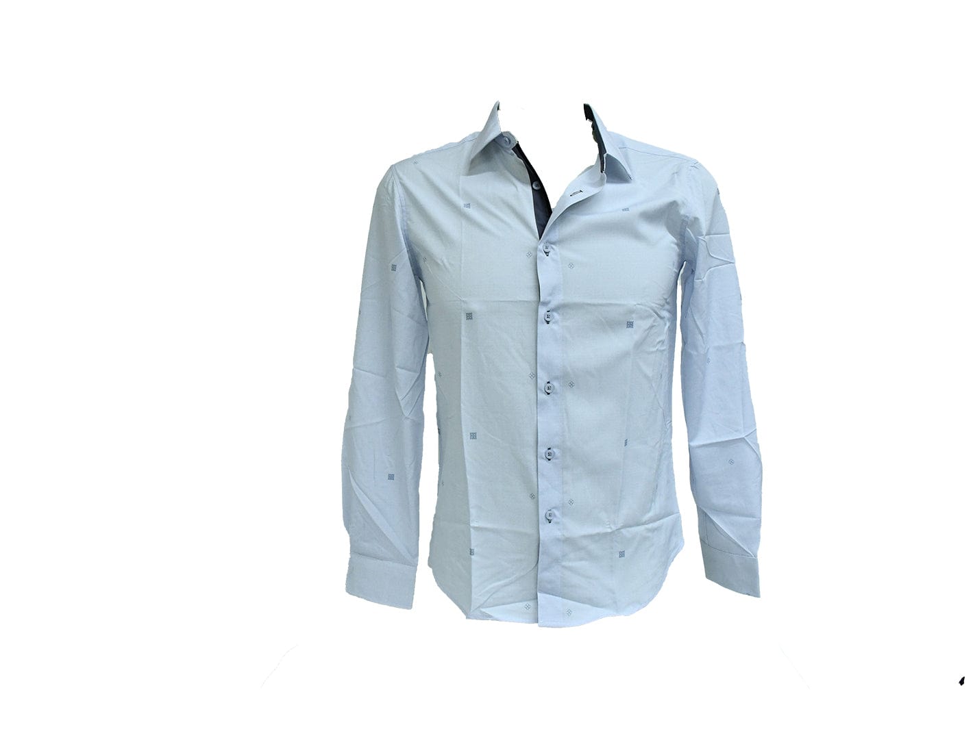 Gucci Men's Slim Fit Light Blue Long Sleeve Dress Shirt