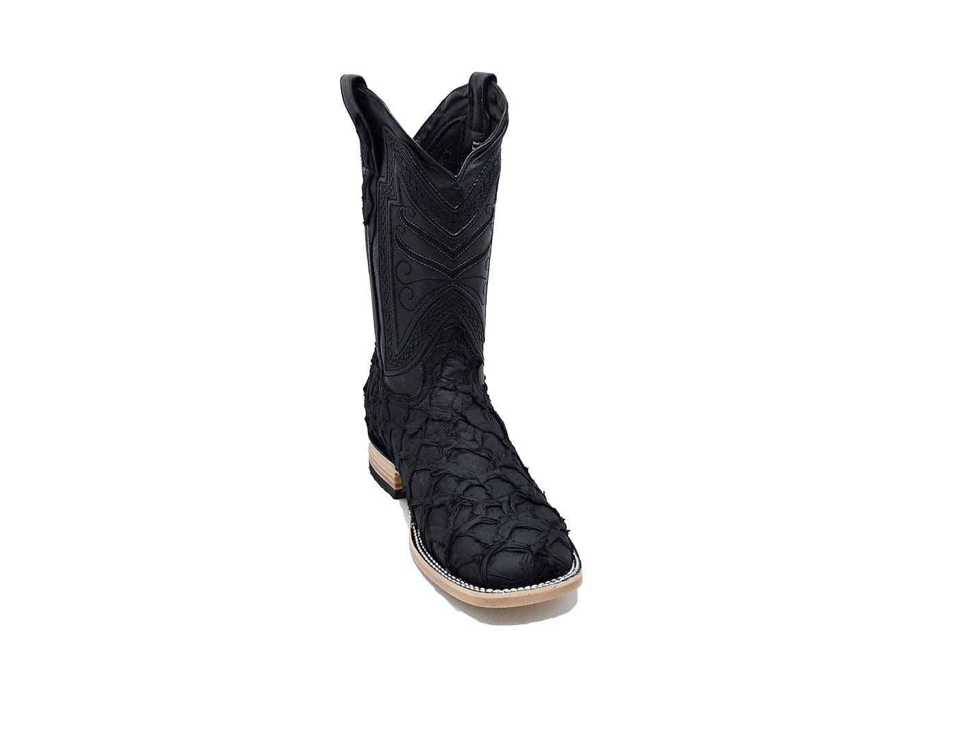 Texas Country Exotic Boot Pez Pirarucu Black PZ60