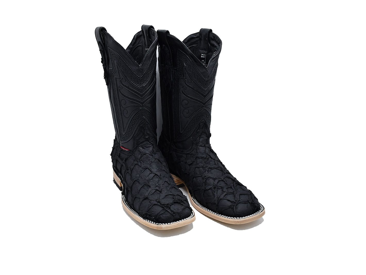 Texas Country Exotic Boot Pez Pirarucu Black PZ60