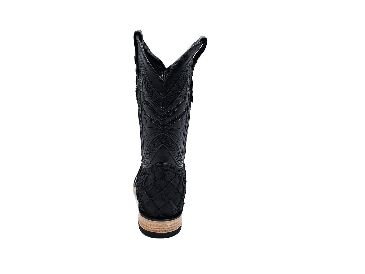Texas Country Exotic Boot Pez Pirarucu Black PZ60