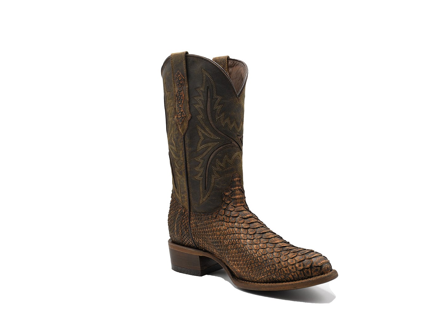 Texas Country Exotic Boot Python Petroleo Nobuck PN240