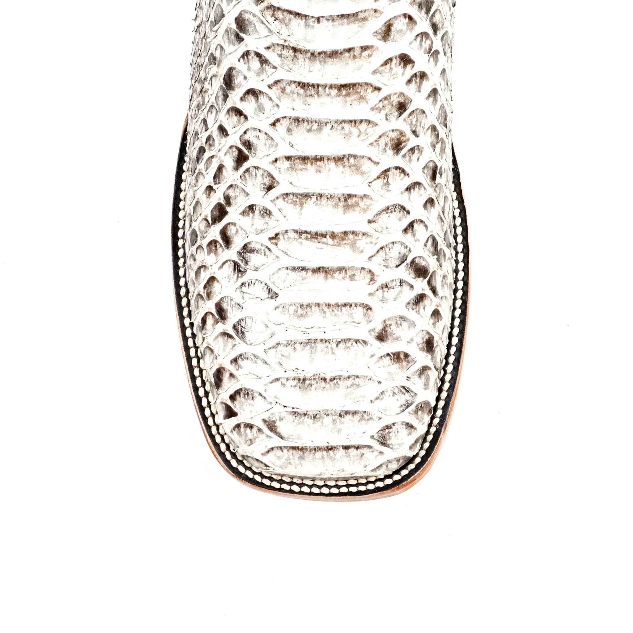 Tanner Python Boots - Natural - Square Toe (PN30)