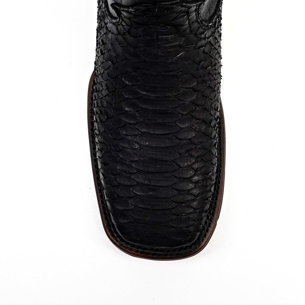 MOD - TX PLATINO Python Negro H-501 - Gomez Western Wear