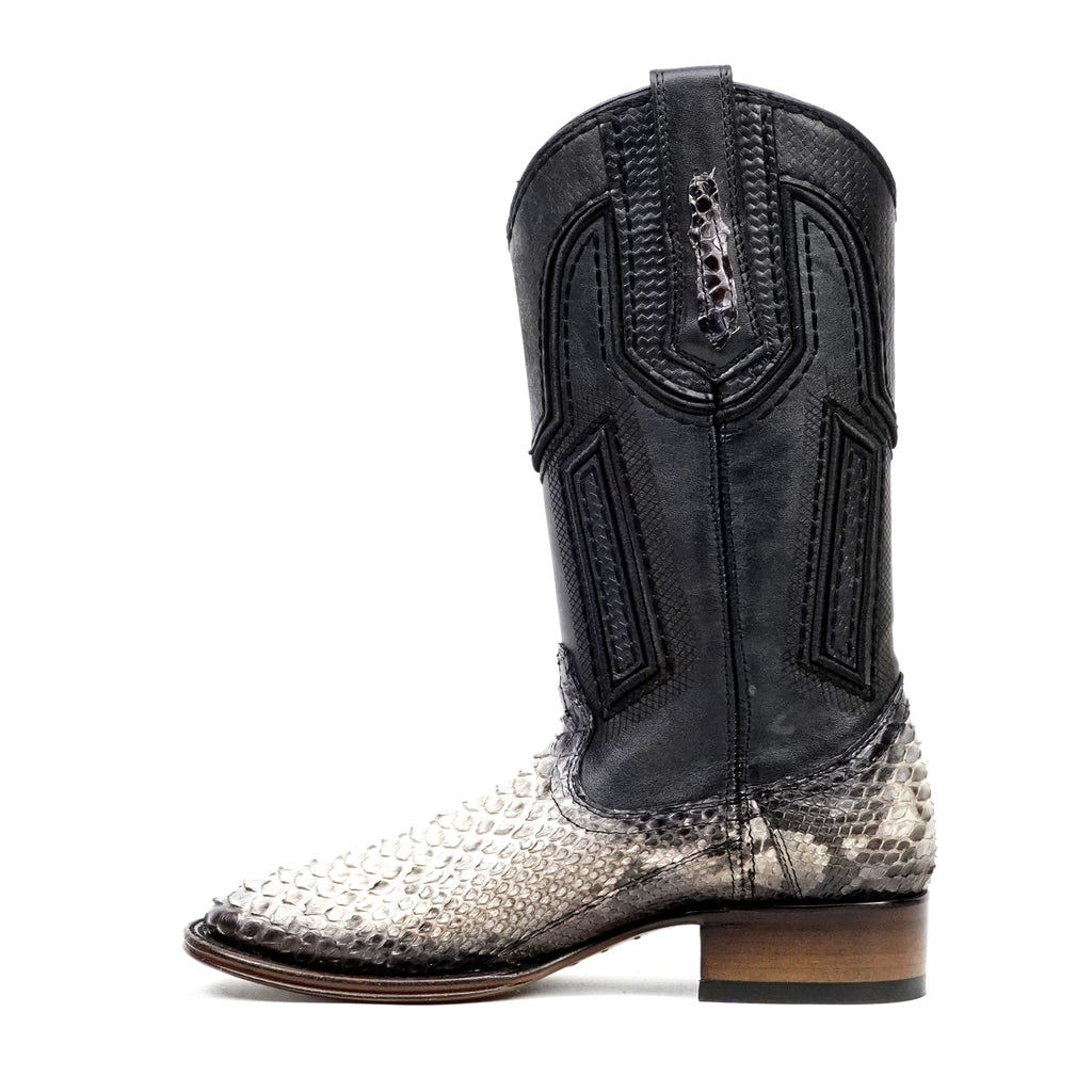 Botas Tanner Platinum Python - Natural - Punta Cuadrada
