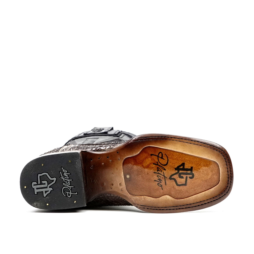 Botas Tanner Platinum Python - Natural - Punta Cuadrada