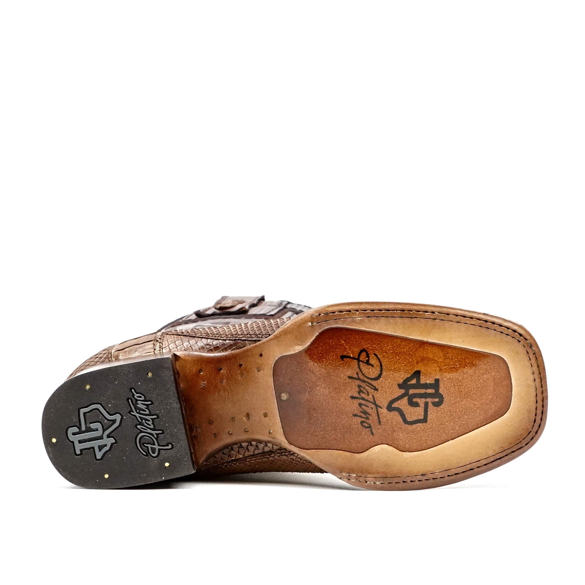 Botas Tanner Platinum Python - Tamarindo - Punta cuadrada