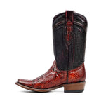Botas Tanner Python – Rubí – Punta Cuadrada Estrecha (PN30)