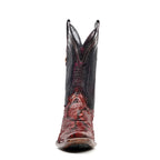 Botas Tanner Python – Rubí – Punta Cuadrada Estrecha (PN30)