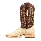 Tanner Cappuccino Python Boots - Square Toe (PN30) - Gomez Western Wear