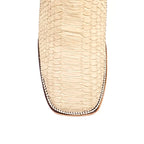 Tanner Cappuccino Python Boots - Square Toe (PN30) - Gomez Western Wear