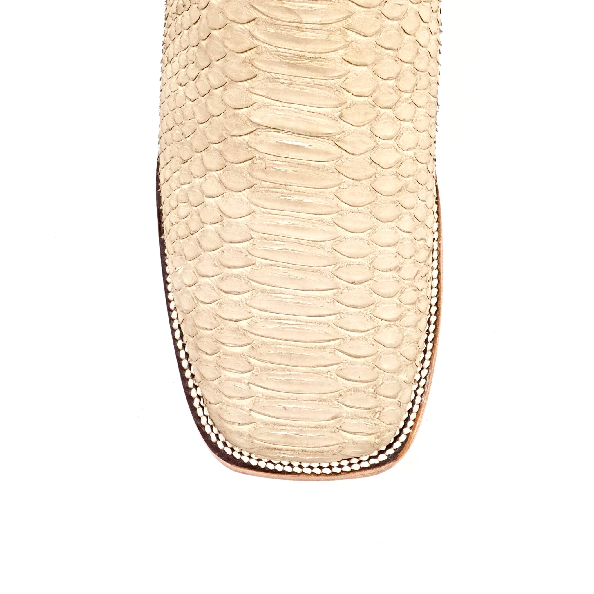 Tanner Cappuccino Python Boots - Square Toe (PN30)