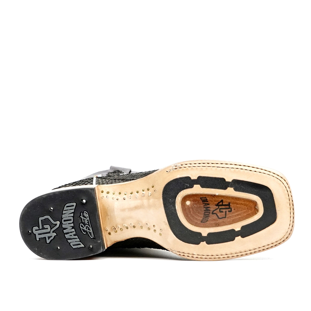 Braxton Python Boots - Oxford Gray - Square Toe - Gomez Western Wear