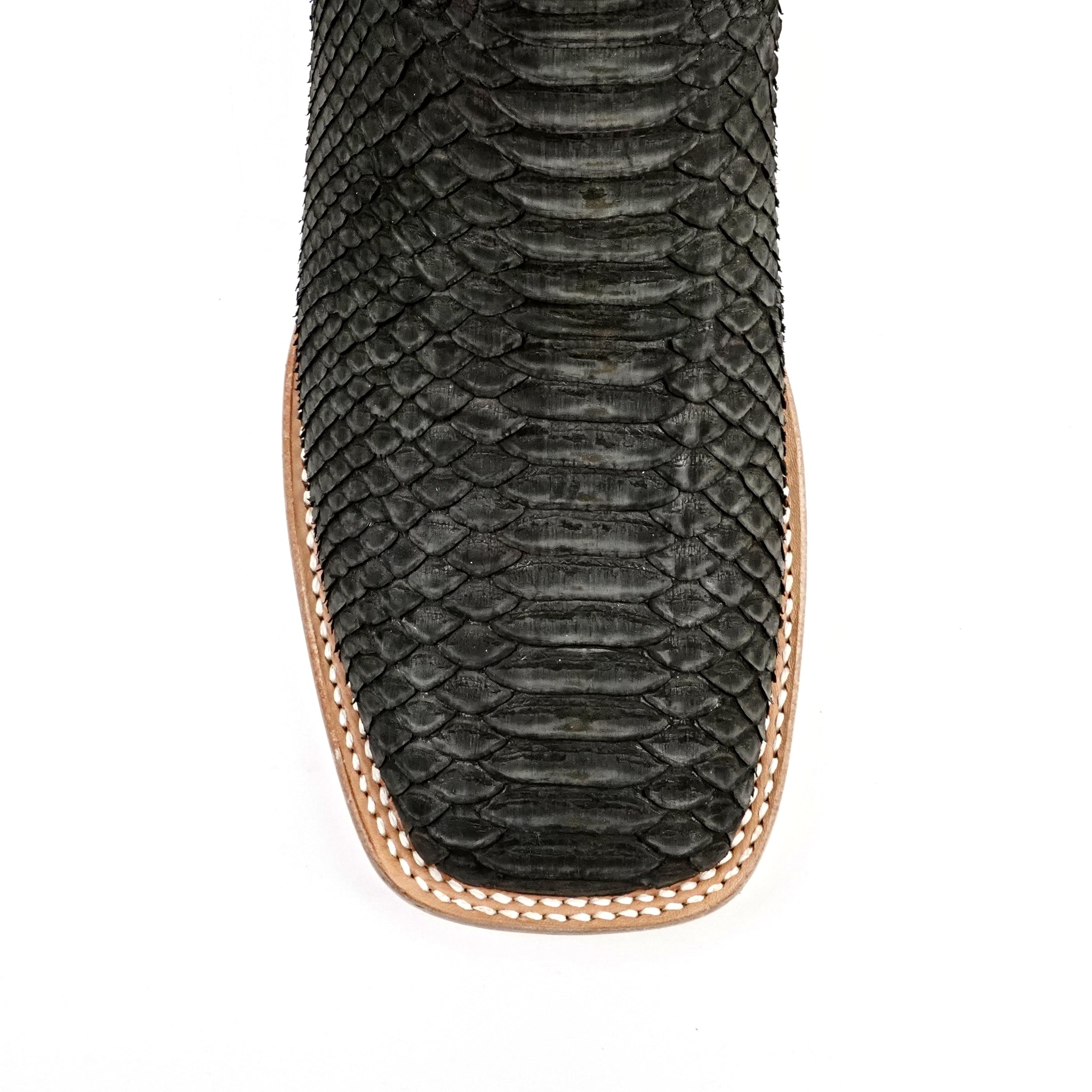 Braxton Python Boots - Oxford Gray - Square Toe - Gomez Western Wear