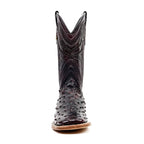 Botas Austin Ostrich - Cereza Negra - Punta Cuadrada (AV20)