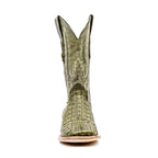 Rhodes Caiman Hornback Boots - Jungle Green - Square Toe (LM10) - Gomez Western Wear