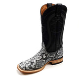 Python Natural - Embossed Leather - Square Toe (E913)