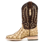 Connor Pirarucu Fish Boots - Matte Orix - Square Toe (PZ60) - Gomez Western Wear