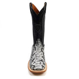 Python Natural - Embossed Leather - Square Toe (E913)