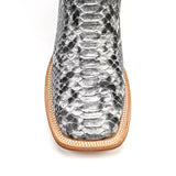 Python Natural - Embossed Leather - Square Toe (E913)