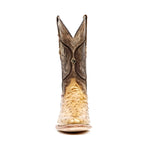 Austin Ostrich Boots - Antique - Roper Toe (AV201)