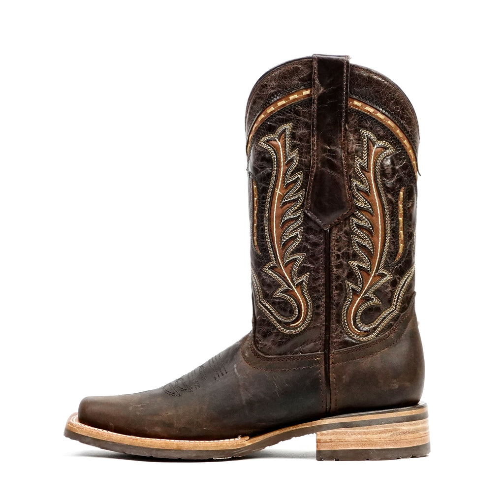 Botas Vaqueras Azkar Tan - Antideslizantes - Punta Rodeo (E28)