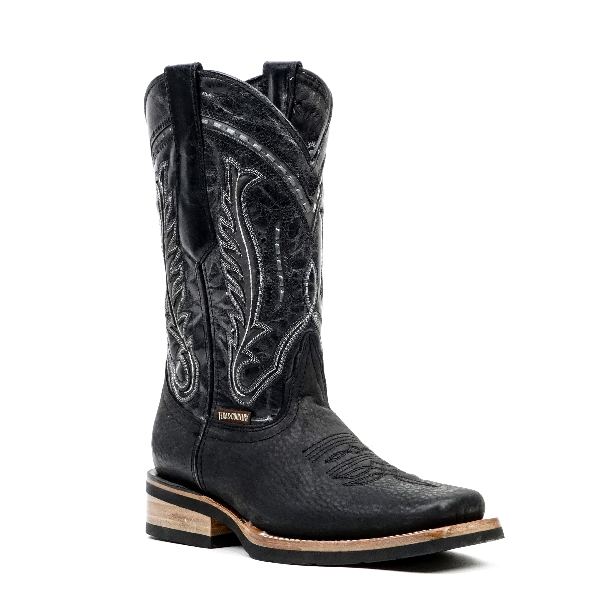 black cowboy dress boots Cheyenne - Slip-Resistant Sole - Rodeo Toe (E28) - Gomez Western Wear 8.5 US Lightweight design Length_High Low 1990s Betsey Johnson Black Side:XL