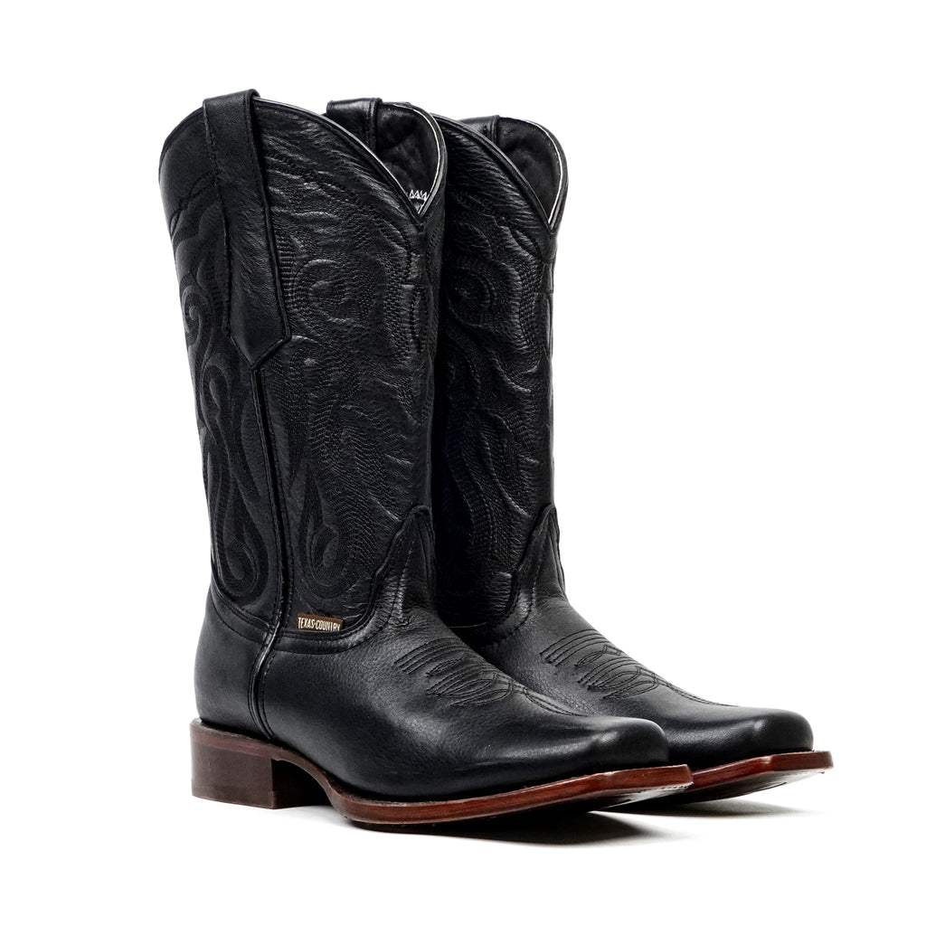 black dress cowboy boots for men Grisly - - Rodeo Toe (E50) - Gomez Western Wear 8.5 US Leather western heel Size:26 EU (9 Toddler US) with Sleeves Women's Chic Uprising Sleeveless