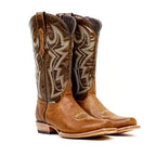 Fresno Tan Cowboy Boots - Narrow Square Toe (E906)