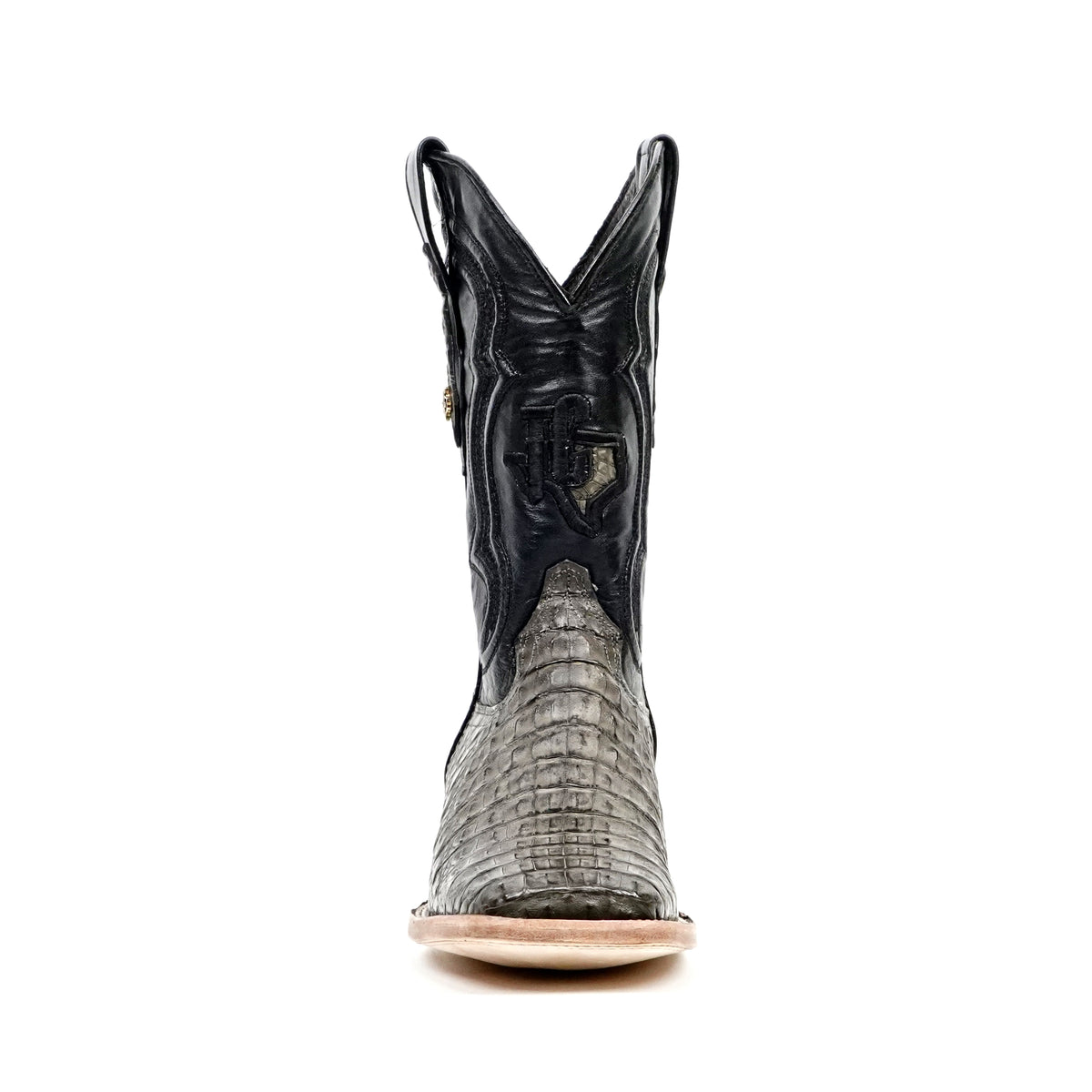 Rhodes Caiman Hornback Boots - Serpentine - Square Toe (LM10)