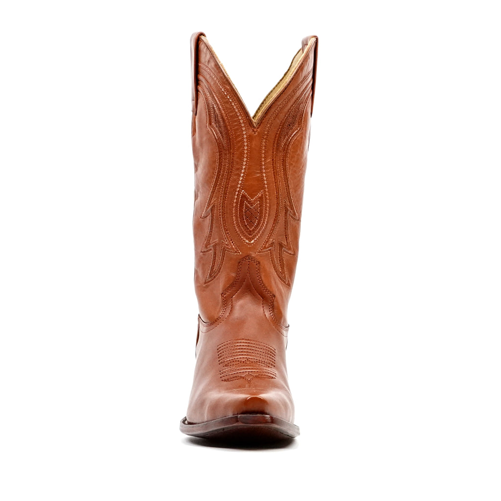 Boney Cowboy Boots - Cognac - Snip Toe (TS183)