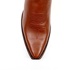 Boney Cowboy Boots - Cognac - Snip Toe (TS183)