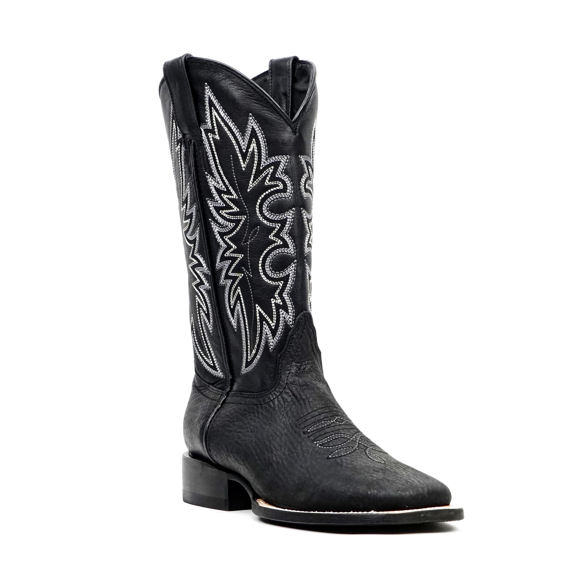 Botas vaqueras Cheyenne negras - Punta cuadrada (E29)