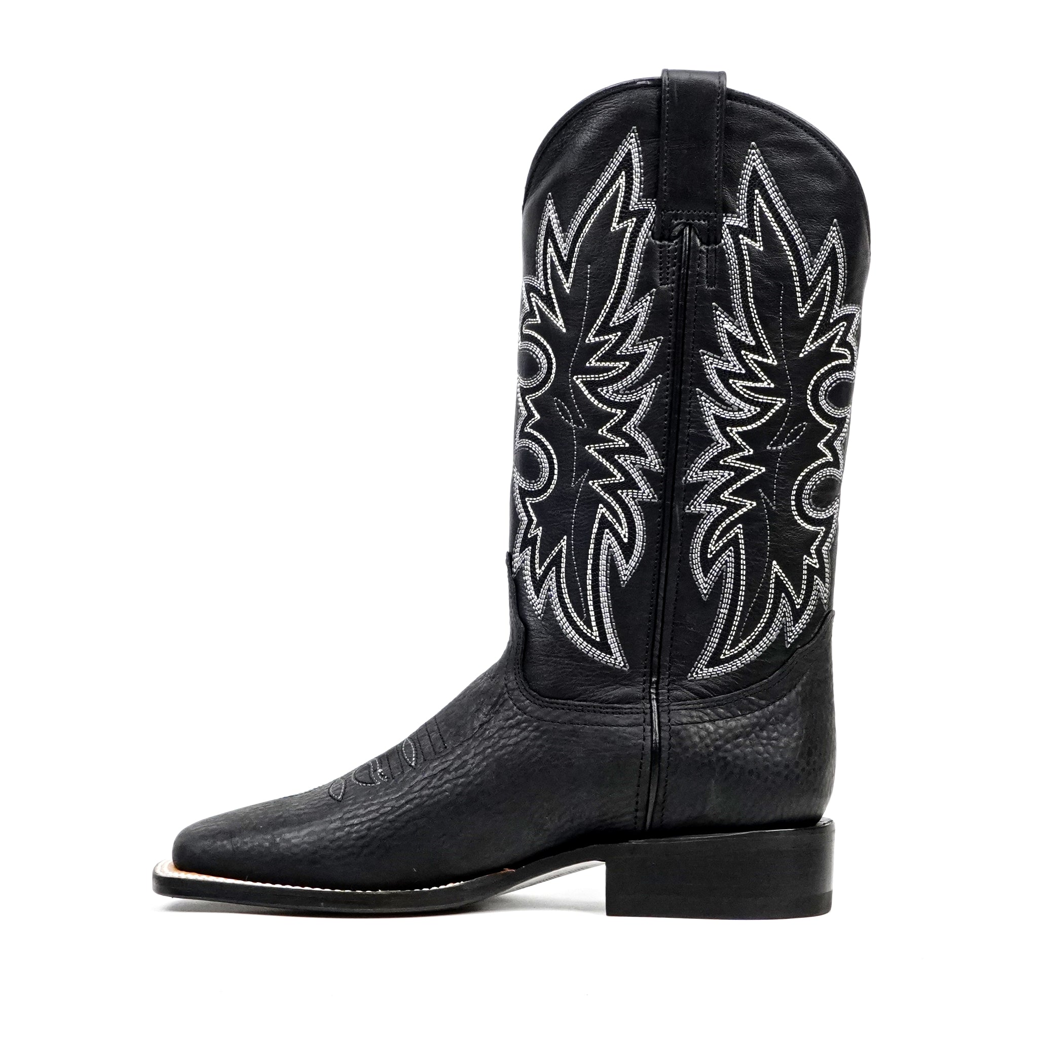 Botas vaqueras Cheyenne negras - Punta cuadrada (E29)