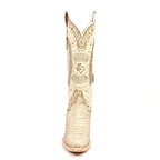 Python Cappuccino Cowgirl Boots - Tall Shaft - Snip Toe (E31)