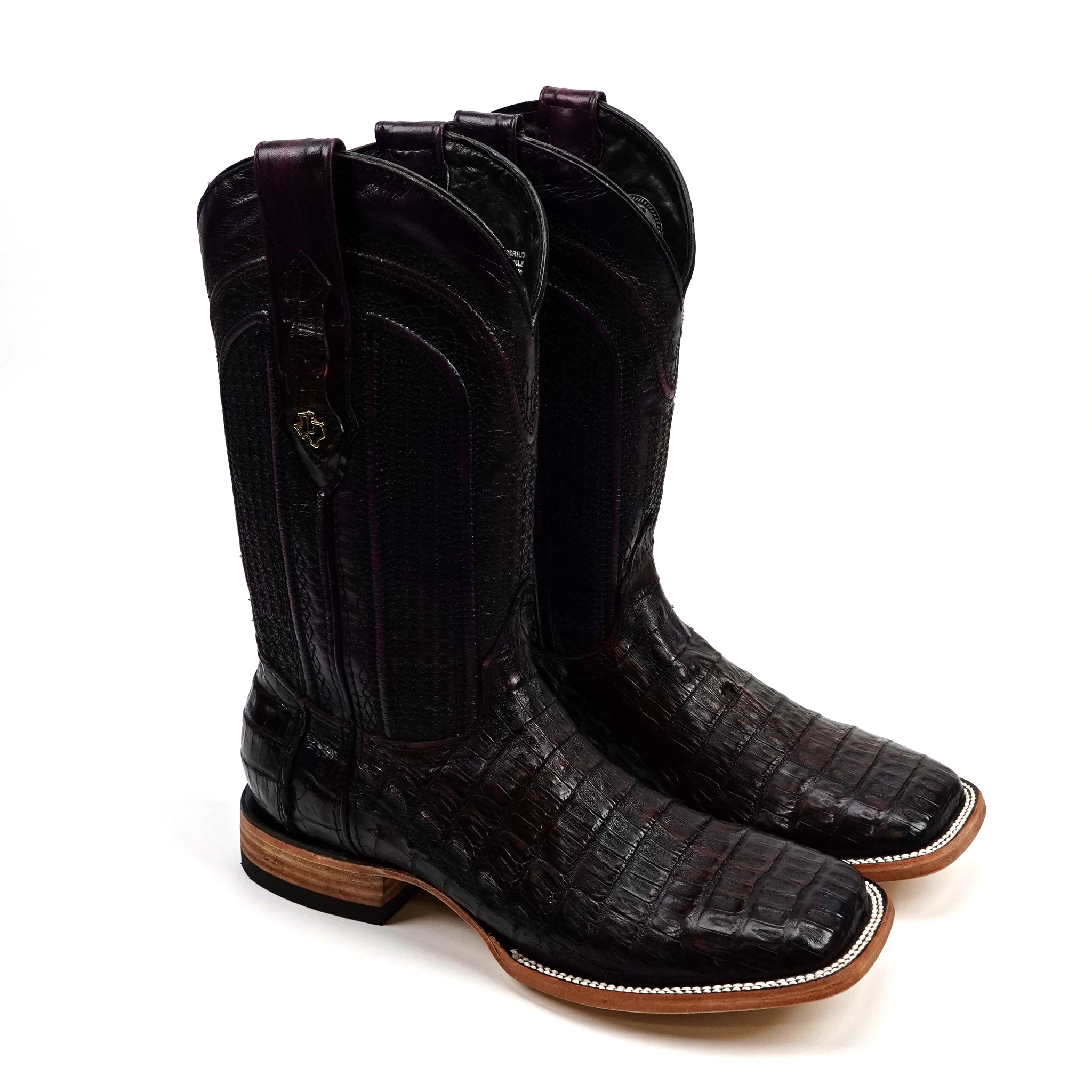 rosy monster 3wayドーナツボアコート　ブラック Rhodes Belly - Blackcherry - Square Toe (LM10) – Gomez Western Wear