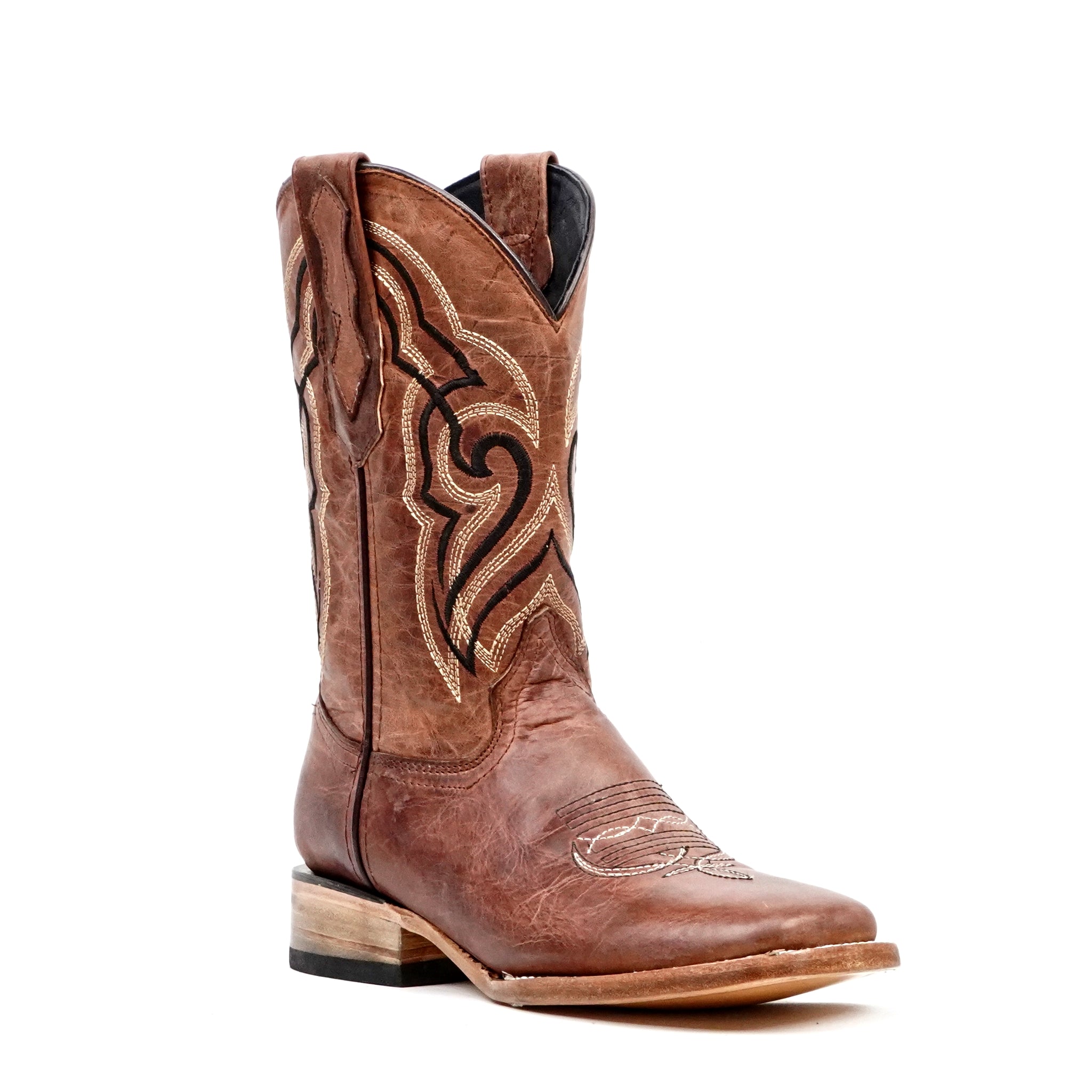 mens western dress boots Fresno Shedron Cowboy - Square Toe (E461) - Gomez Wear 6 US color: Black/Yellow Color:Indigo/Spearmint Flomu Blue And White Supple black leather foot