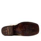 Alligator Head Orix Boots - Embossed Leather - Square Toe (E950)